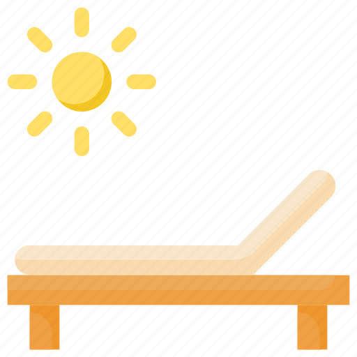 Beach, bed, chair, rest, summer, sun, sunbed icon - Download on Iconfinder