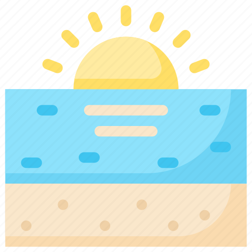 Beach, summer, sun, sunlight, sunrise, sunset, weather icon - Download on Iconfinder