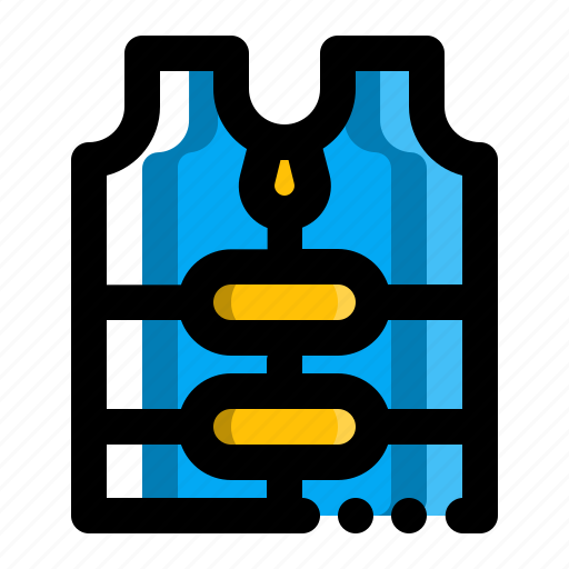 Life jacket, life preserver, life vest, lifebelt, swimsuit icon - Download on Iconfinder