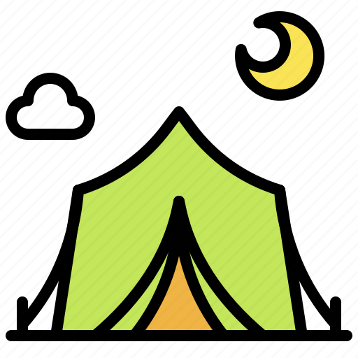 Camp, camping, summer, tent, travel icon - Download on Iconfinder