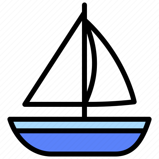 Boat, sail boat, summer, travel, vessel icon - Download on Iconfinder