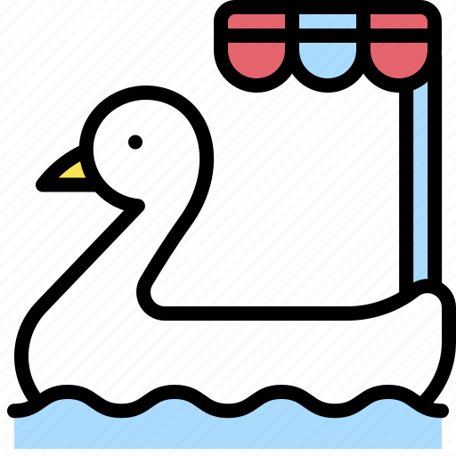 Duck, pedal boat, summer, transport, vehicle icon - Download on Iconfinder