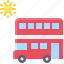 bus, double decker, summer, transport, vehicle 