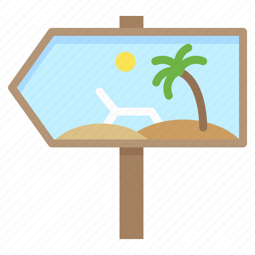 Beach, sign, summer, travel, view icon - Download on Iconfinder