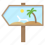 beach, sign, summer, travel, view 
