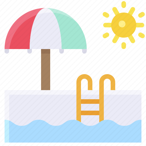 Pool, summer, sun, swim pool, swimming icon - Download on Iconfinder