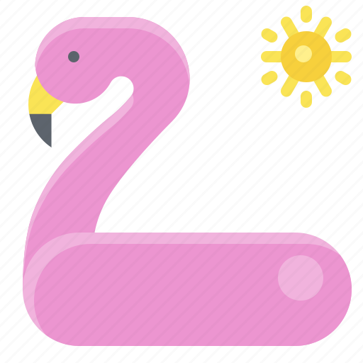 Bird, flamingo, summer, swim ring icon - Download on Iconfinder
