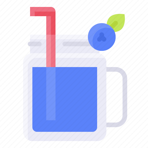 Beverage, blueberry, drinks, juice, smoothie, summer icon - Download on Iconfinder