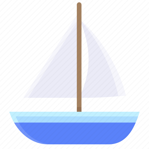 Boat, sailboat, summer, vehicle, vessel icon - Download on Iconfinder