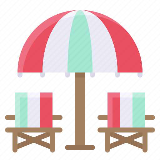 Beach, beach chair, furniture, summer, umbrella icon - Download on Iconfinder