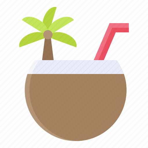Beverage, coconut, coconut water, fruit, juice, summer icon - Download on Iconfinder