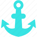 anchor, ocean, point, tool, link, sea, nautical, marine, pointer