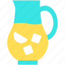 lemonade, jug, drink, milk, water, jar, vessel, pitcher, pot