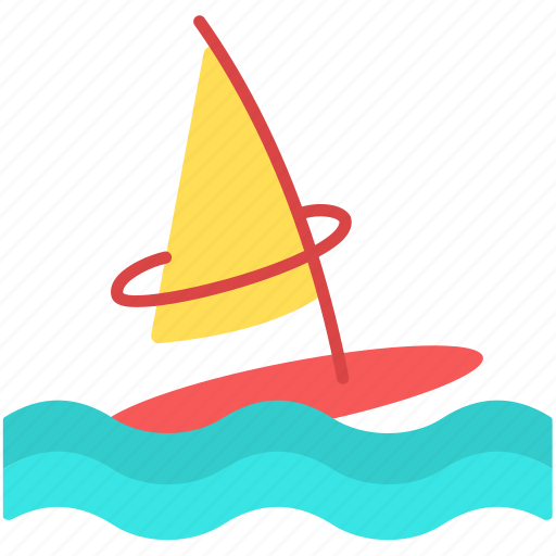Windsurf, wind, watersport, surfing, windsurfing, sailboat, sport icon - Download on Iconfinder