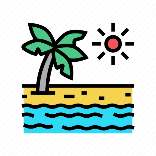 Tropical, beach, summer, vacation, travel, resting icon - Download on Iconfinder