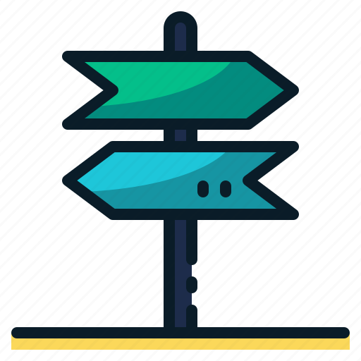 Arrows, direction post, guidepost, pointer, signboard, signpost icon - Download on Iconfinder