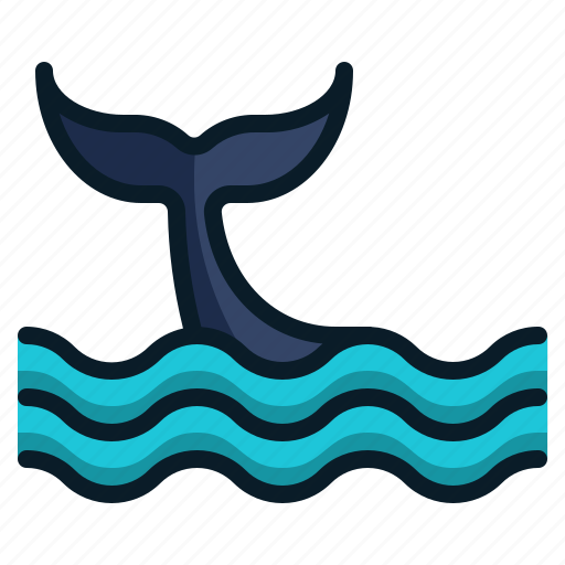 Animal, dolphin, fish tail, ocean, sea, travel, vacation icon - Download on Iconfinder