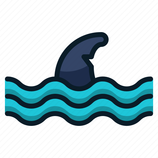 Ocean, sea, shark, shark fin, summer, travel, vacation icon - Download on Iconfinder