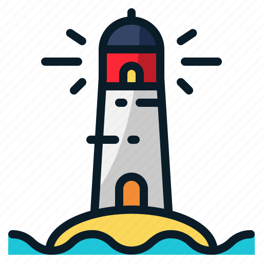 Building, lighthouse, ocean, sea, tower icon - Download on Iconfinder