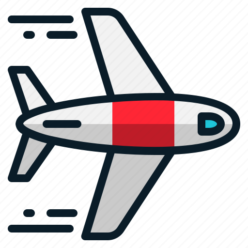 Airplane, flight, plane, transportation, travel, vehicle icon - Download on Iconfinder