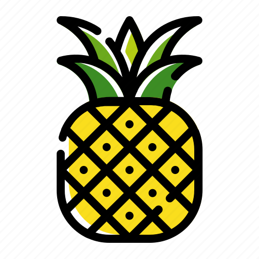 Fruit, pineapple, healthy, tropical, food icon - Download on Iconfinder