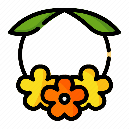 Necklace, flower, hawaii, accessory icon - Download on Iconfinder