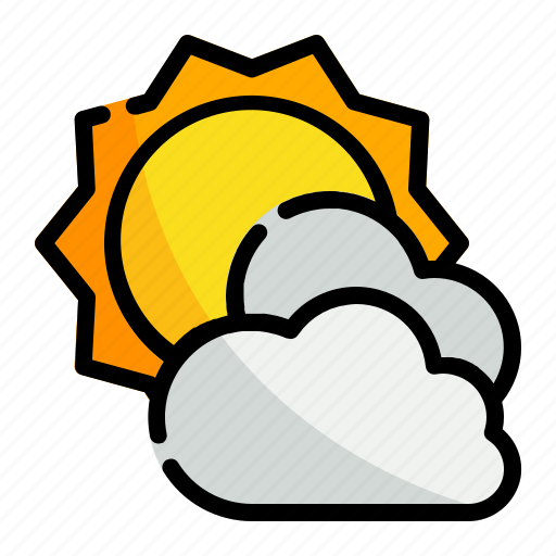 Sun, summer, weather, sunny, cloud, cloudy icon - Download on Iconfinder