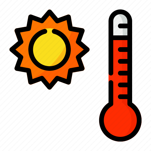 Temperature, thermometer, hot, weather icon - Download on Iconfinder