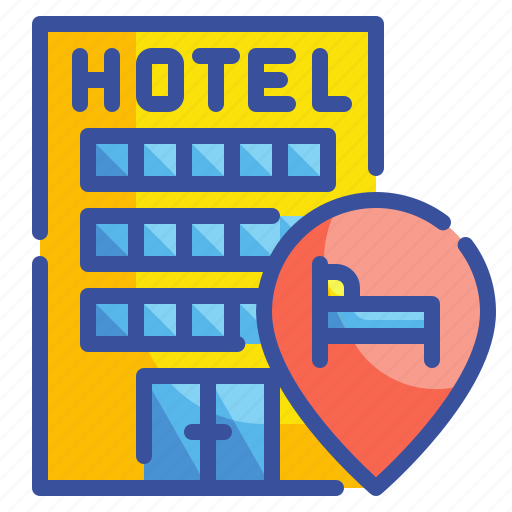 Accommodation, building, holiday, hotel, location, rest, travel icon - Download on Iconfinder