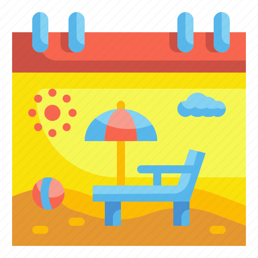 Calendar, date, holiday, schedule, summertime, travel, trip icon - Download on Iconfinder