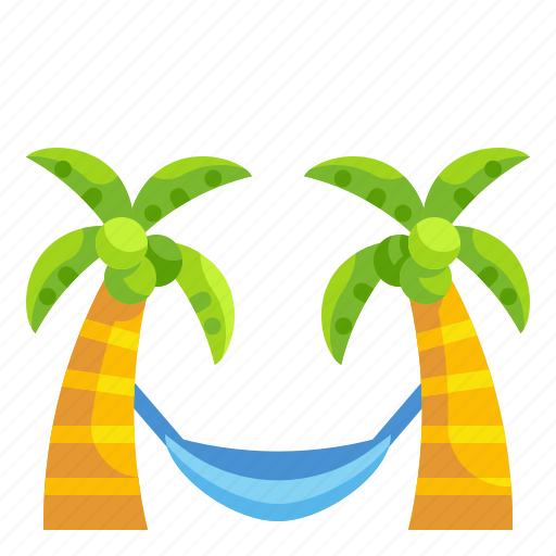 Cocoanut, coconut, hammock, holiday, summer, tree, vacations icon - Download on Iconfinder
