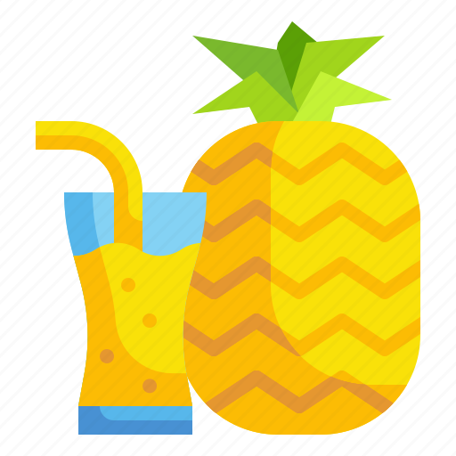 Drink, fruit, juice, oraganic, pineapple, summertime, vegan icon - Download on Iconfinder