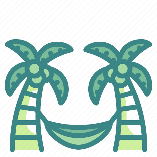 Cocoanut, coconut, hammock, holiday, summer, tree, vacations icon - Download on Iconfinder