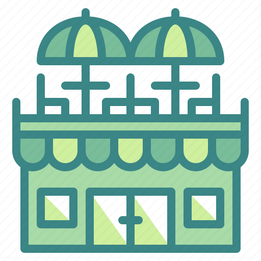 Building, cafe, food, restaurant, shop, store, summer icon - Download on Iconfinder