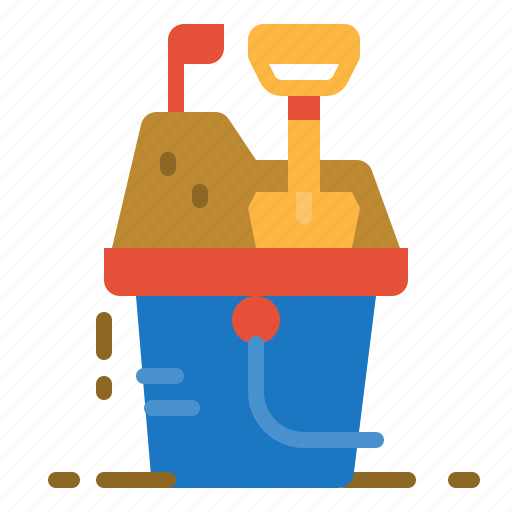 Beach, box, bucket, play, sand, toy icon - Download on Iconfinder