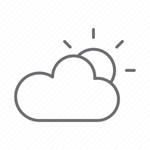 Sun, sunny, nature, cloud, weather, forecast, cloudy icon - Download on Iconfinder