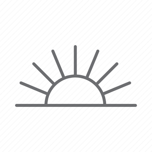 Sun, sunny, nature, weather, forecast, sunset, sunup icon - Download on Iconfinder