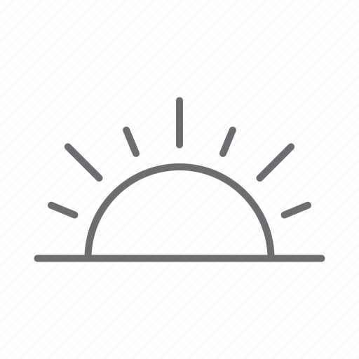 Sun, sunny, weather, forecast, beach, sunrise, sunup icon - Download on Iconfinder