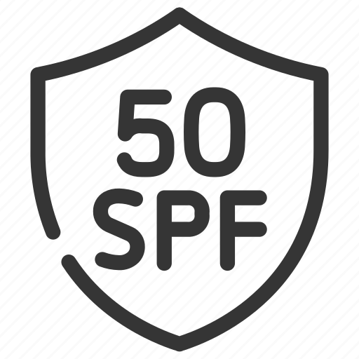 Shield, spf50, spf, sun, protection, factor, cream icon - Download on Iconfinder