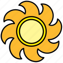 abstract, astrology, flower, nature, sun, weather, yellow 