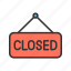 closed sign, cross, close, cancel, shop, x, no entry, exit 