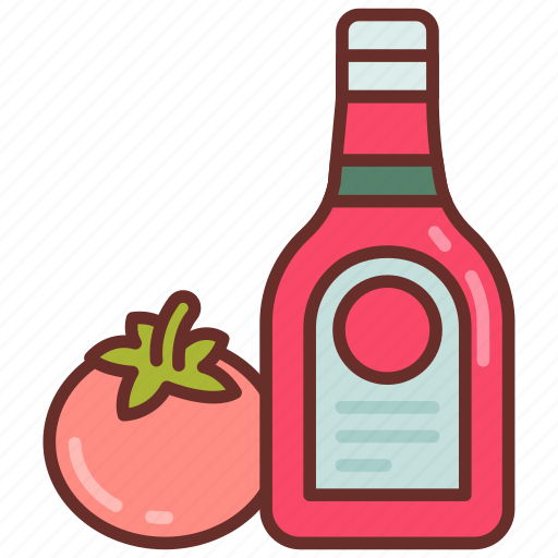 Ketchup, dipping, sauce, topping, tomato, flavoring icon - Download on Iconfinder