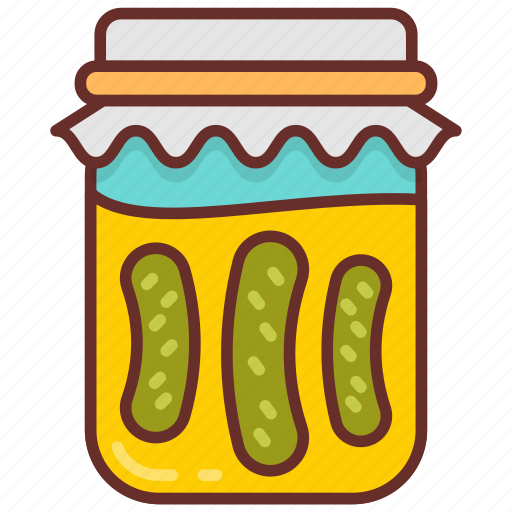 Pickles, spice, cucumber pickle, vinegar, cucumber, tart, sour pickle icon - Download on Iconfinder