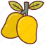 mangoes, sweet, yellow, fruit, healthy, food 