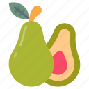 pears, fruit, pear, avocado, juicy