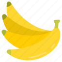 bananas, banana, bunch, dozen, fruit, healthy, food, eating