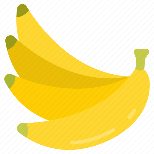 Bananas, banana, bunch, dozen, fruit, healthy, food icon - Download on Iconfinder
