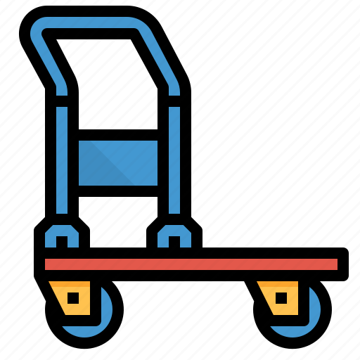Delivery, shipping, transport, trolley icon - Download on Iconfinder