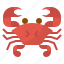 crab, food, restaurant, seafood 