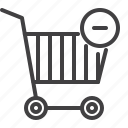cart, online, remove, shopping